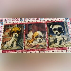 Vintage Lithograph “Pitty Puppies”